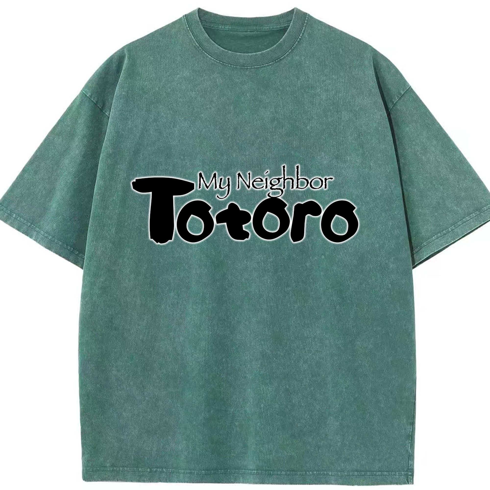 （画像用） となりのトトロ 草壁メイ 草壁サツキ My Neighbor Totoro Satsuki Kusakabe Mei Kusakabe 綿100% ヴィンテージ風 半袖Tシャツ（フロントプリント）